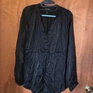 WHBM  Silky Black Tunic Size Medium